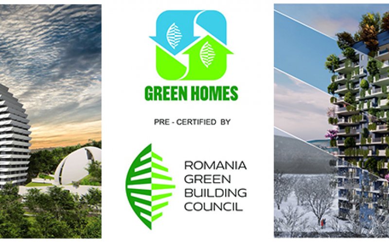 Cele mai noi ansambluri rezidențiale dezvoltate de STUDIUM GREEN, precertificate GREEN HOMES de către Romania Green Building Council