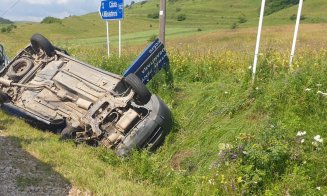 Accident grav la Cluj. O persoană a murit, iar alta a fost preluată cu elicopterul SMURD