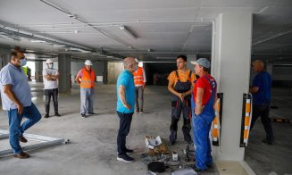 Primul parking subteran, cu terasă verde, spațiu de joacă și teren de sport va fi gata luna viitoare