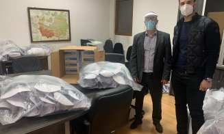 Donaţie pentru Prefectură: 500 de viziere şi 1000 de măşti de protecţie