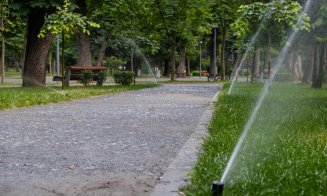 S-a dat drumul la sistemul de irigații din Parcul Central. Investiție de peste un milion de lei