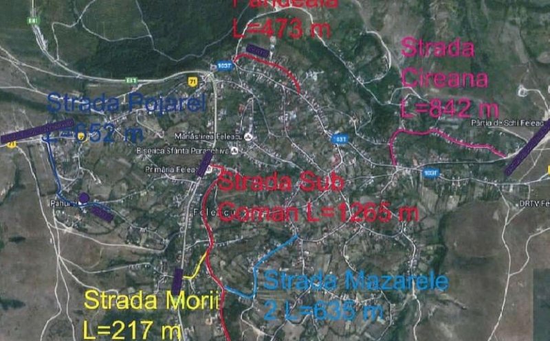 Se asfaltează drumurile din Feleacu
