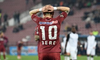 Reacţia lui Dan Petrescu după penalty-ul ratat de Ciprian Deac cu Sepsi