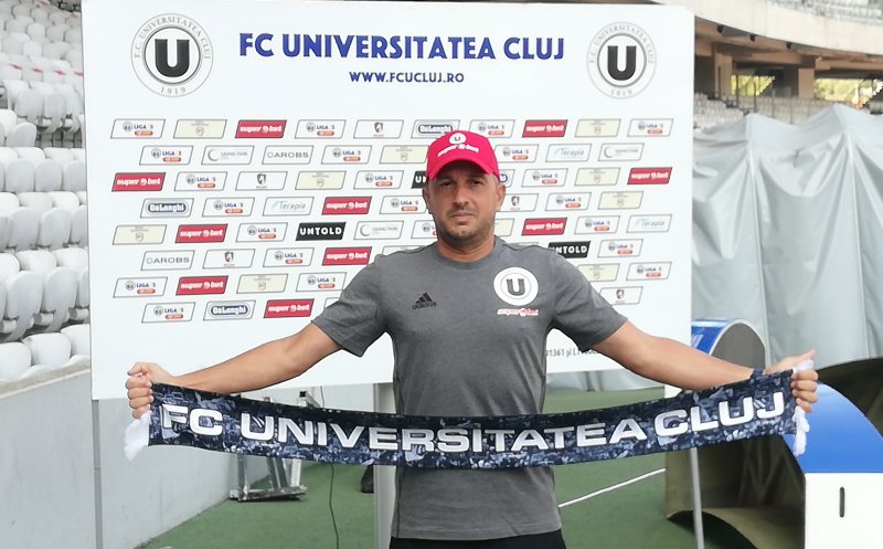 Costel Enache, prezentat oficial de “studenți”: “Indiferent de situația clubului, “U” Cluj întotdeauna va avea obiective mărețe”