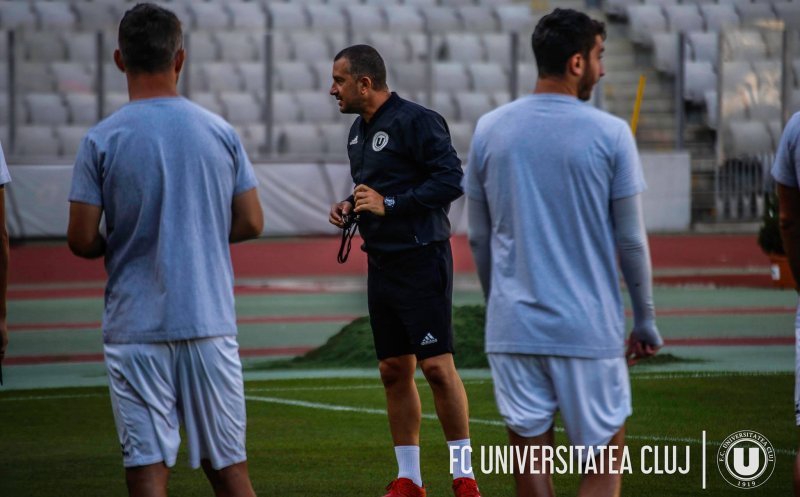 Costel Enache, înaintea debutului la „U”: „Aștept de la jucători un restart mental, fizic și de atitudine”