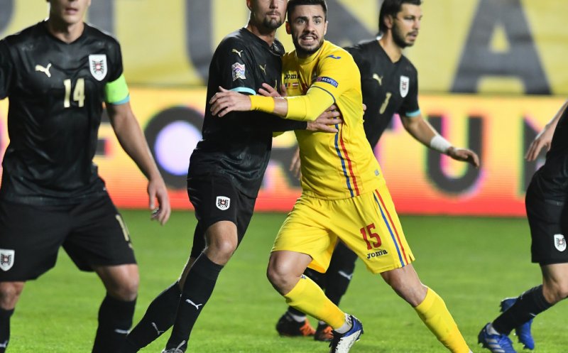 Fundaşul lui CFR Cluj, Andrei Burcă, unicul jucător de câmp titular în cele trei meciuri ale naționalei