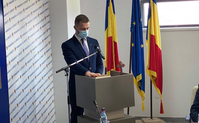 Noul primar din Florești a depus jurmământul: „Vom fi o comună modernă și europeană, de care să fim cu toții mândri”