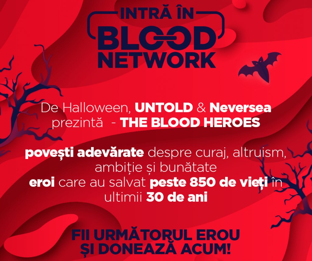 Untold prezintă campania„Blood Heroes”. 4 oameni au salvat 852 de vieți donând sânge
