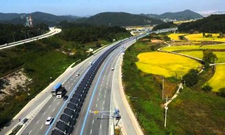 Coreenii au construit autostrada solară pentru bicicliști. Îi protejează de mașini sau ploaie