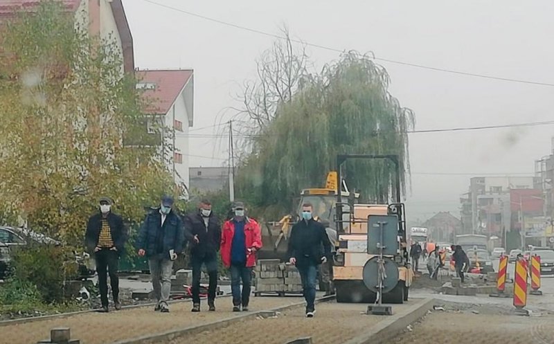 Primarul Floreștiului, în inspecție pe strada Eroilor: „Se lucrează acolo, dar mai sunt lucruri de remediat”