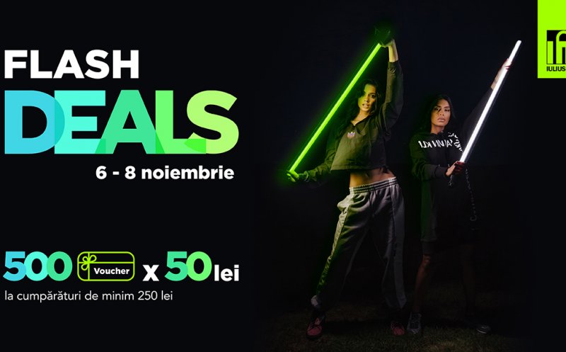 Flash Deals! Weekend cu premii la cumpărături, la Iulius Mall Cluj