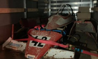 Primul monopost fabricat în România s-a întors după 40 de ani la Cluj