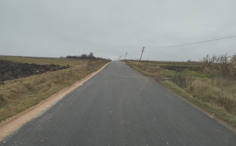 Asfalt pe o rută alternativă spre Cheile Turzii