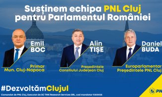 Mesajul liderilor PNL Cluj, Emil Boc, Alin Tișe și Daniel Buda pentru clujeni: “Proiectele majore ale județului nu le putem duce la bun sfârșit singuri. Avem nevoie de sprijin din partea viitorilor deputați și senatori”