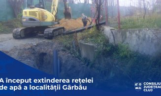 Au început lucrările de extindere a rețelei de apă a localității Gârbău