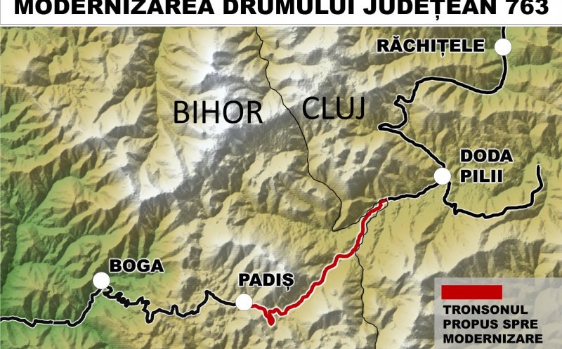 Clujul se leagă de Bihor, prin Apuseni: Valoarea proiectului este de 6 milioane de euro