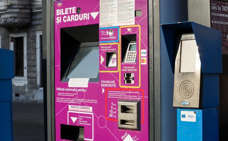În Cluj-Napoca, abonamentele gratuite CTP se pot reînnoi la automatele din stații