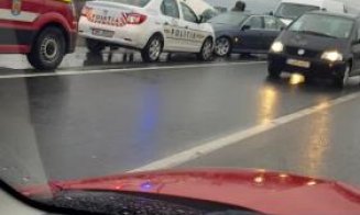 Haos în trafic între Florești și Gilău, după un accident în lanț