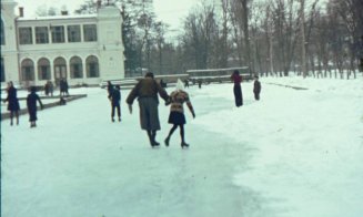 Patinaj pe lacul din Parcul Central, anul 1943