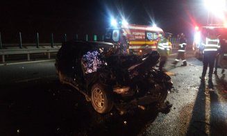 Cluj: Accident grav pe A3. Un tânăr a fost transportat în stare critică la spital