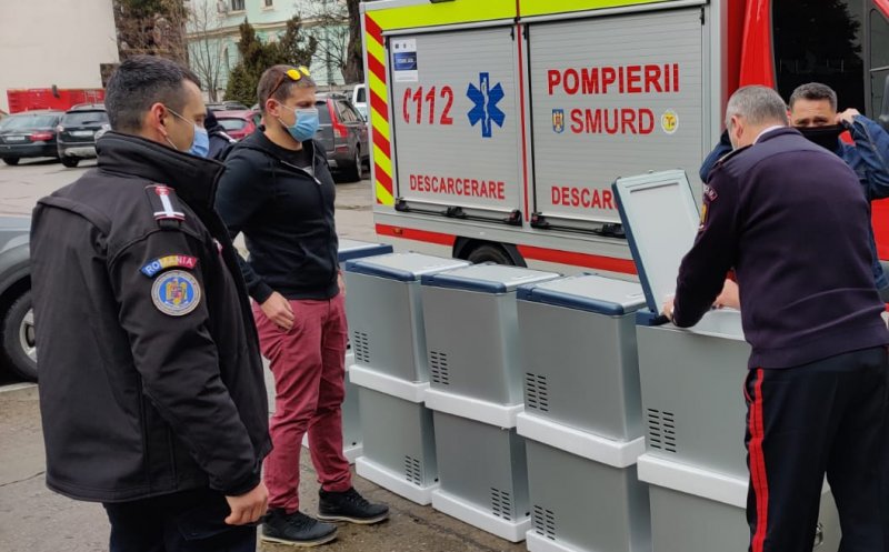 Donaţie pentru ISU Cluj marca Beard Brothers: 10 frigidere mobile pentru transportul vaccinului anti-COVID