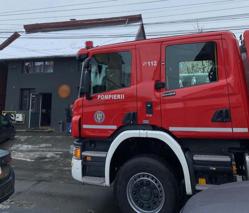 Incendiu la un restaurant din Cluj. Au intervenit pompierii