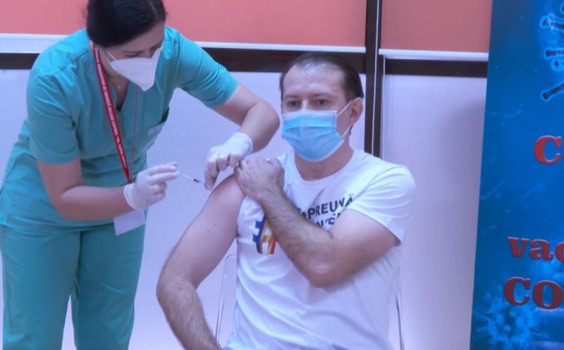 Premierul Florin Cîţu s-a vaccinat anti-Covid-19