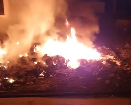 Incendiu pe strada Luceafărului din Cluj