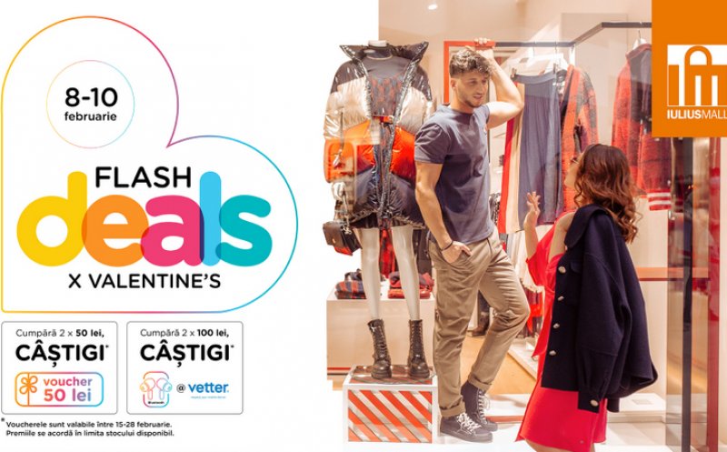 Flash Deals revine! Iulius Mall Cluj premiază shopping-ul în tendințe