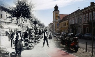 Clujul, atunci și acum. Imagini superbe cu orașul vechi suprapuse peste fotografii actuale