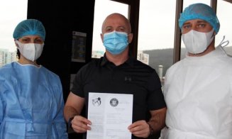 Conducerea Poliției Cluj a fost imunizată împotriva COVID-19