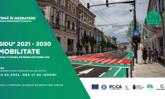 O nouă dezbatere publică la Cluj: „Mobilitate”