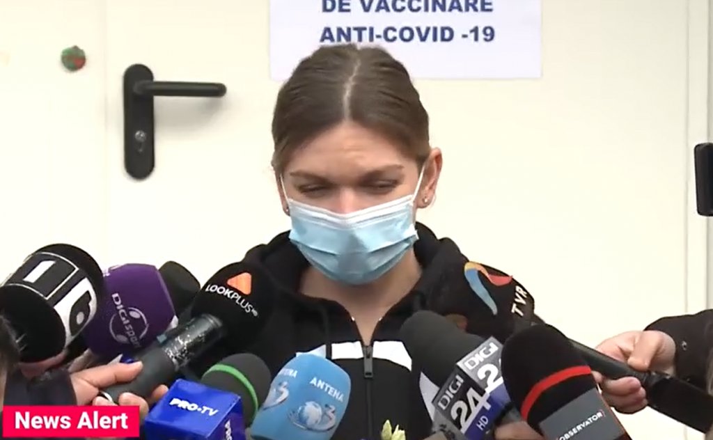 Simona Halep s-a vaccinat anti-COVID