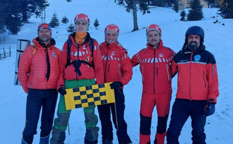 Patru aspiranți clujeni și un instructor la Școala Națională de Iarnă Salvamont