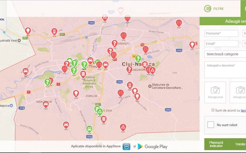 Primăria va răspunde cu POZE la sesizările făcute prin aplicația My Cluj