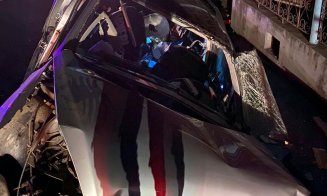ACCIDENT GRAV la Cluj. Un şofer a murit după ce a intrat pe contrasens şi s-a izbit de un cap de pod