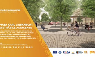 Piața Karl Liebknecht și străzile adiacente din Cluj, într-o dezbatere publică online