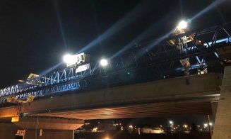 Avans pe Sebeș-Turda. Au fost montate ultimele grinzi de la nodul rutier Sebeș