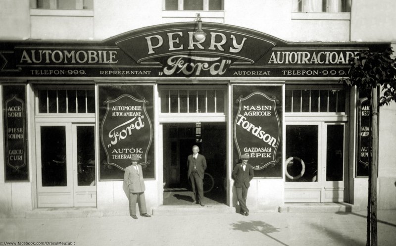 Reprezentanța Ford, în Clujul anului 1930