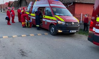 INCENDIU la Cluj. O femeie a fost resuscitată şi intubată în urma unei explozii la o butelie de gaz