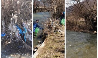 Angajații de la Emerson au curățat Someșul de gunoaie