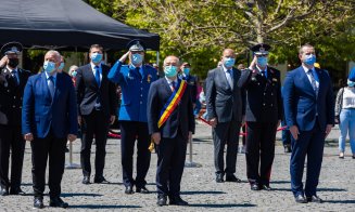 Cum a fost sărbătorită Ziua Europei la Cluj. Muzică militară și baloane colorate în Piața Unirii