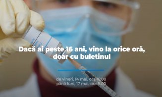 Maratonul vaccinării, gata de start! Imunizări non-stop în weekend la Cluj-Napoca