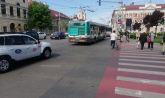 Taximetrist, pe banda dedicată de bus din Avram Iancu. Boc: "Doar pentru Gheorgheni, se face un studiu, aceasta este legea locală''