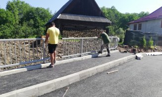 Podul din Văleni, reconstruit de la zero, redeschis circulației