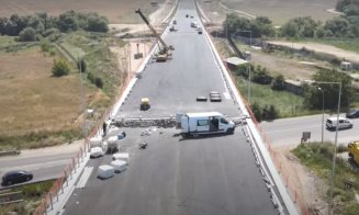 Cum avansează lucrările la Autostrada A10 Sebeș – Turda, nodul rutier Sebeș. Ar trebui deschis complet la finalul lunii iulie