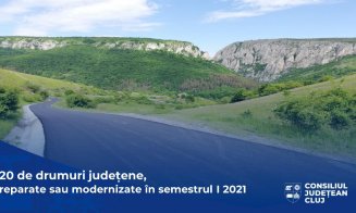 LISTA celor 20 de drumuri din Cluj care au beneficiat de lucrări de modernizare sau întreținere în prima jumătate a anului