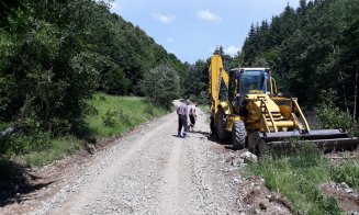 Se repară drumul județean spre Vlădeasa