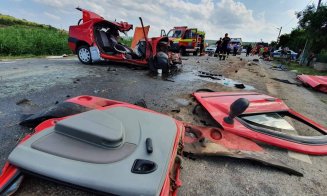 Tragedie pe șosea la Cluj! IMAGINI-ȘOC de la locul accidentului mortal din Mihăiești