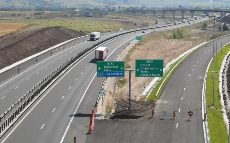 Autostrada A10 Sebeș-Turda. Pregătiri pentru deschiderea traficului la nodul Sebeș pe bretelele 1 și 2